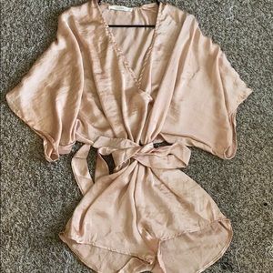 Silk ootd fashion Romper (brand new never used)